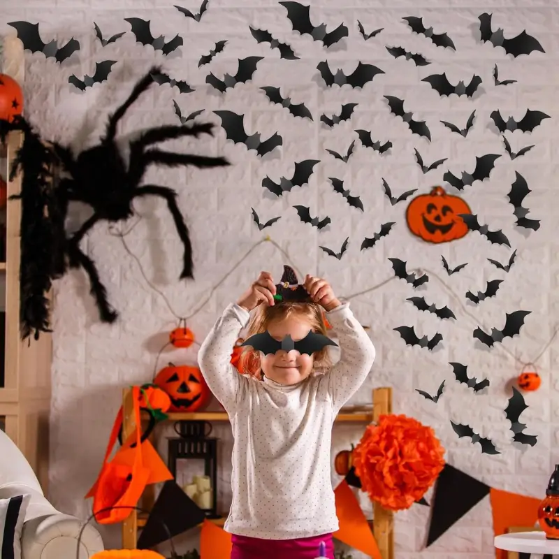 140Pcs Bats Halloween Decorations