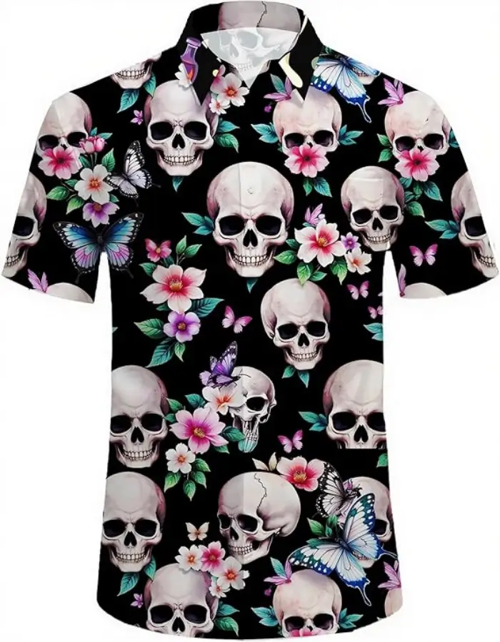 Halloween Shirts for Men Skull