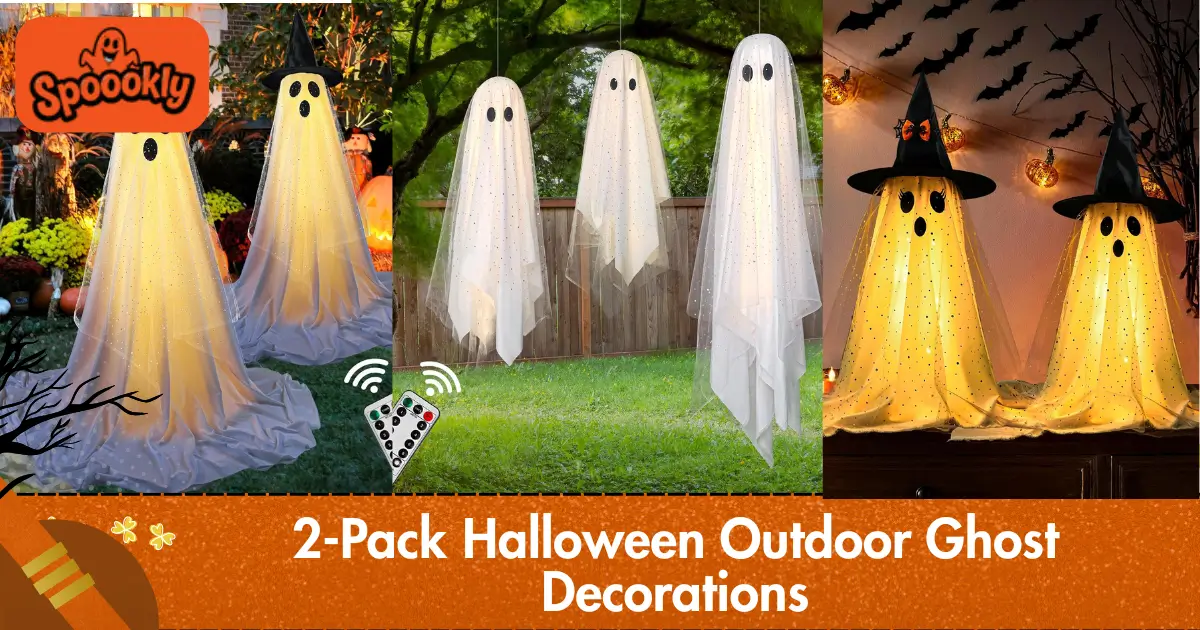 2-Pack Halloween Outdoor Ghost Decorations